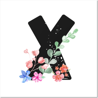 Letter X - Botanical English Alphabet, Name Initial Posters and Art